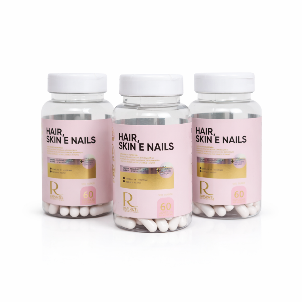 3 Cápsulas Rapunzel Hair, Skin & Nails 180caps