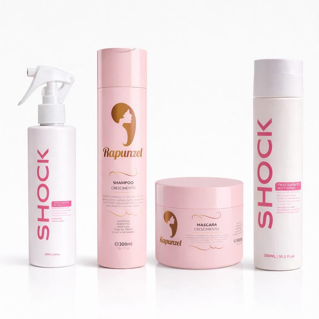 Combo: Shampoo + Máscara + Finalizador 10em1 + Tratamento Noturno